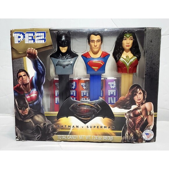 Pez Dispensers Batman v Superman : Dawn of Justice Wonder Women Superman Batman - Picture 1 of 14